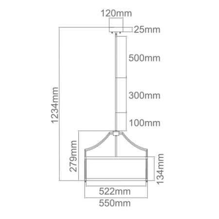 Lampa Hampton wisząca Stanza old gold M OR80896 - Open Design Highlights